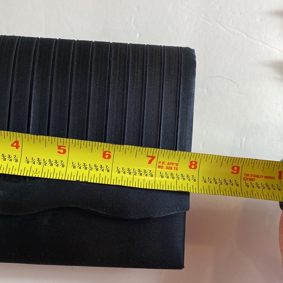 Sasha New York navy satin evening purse. - Picture 10 of 11